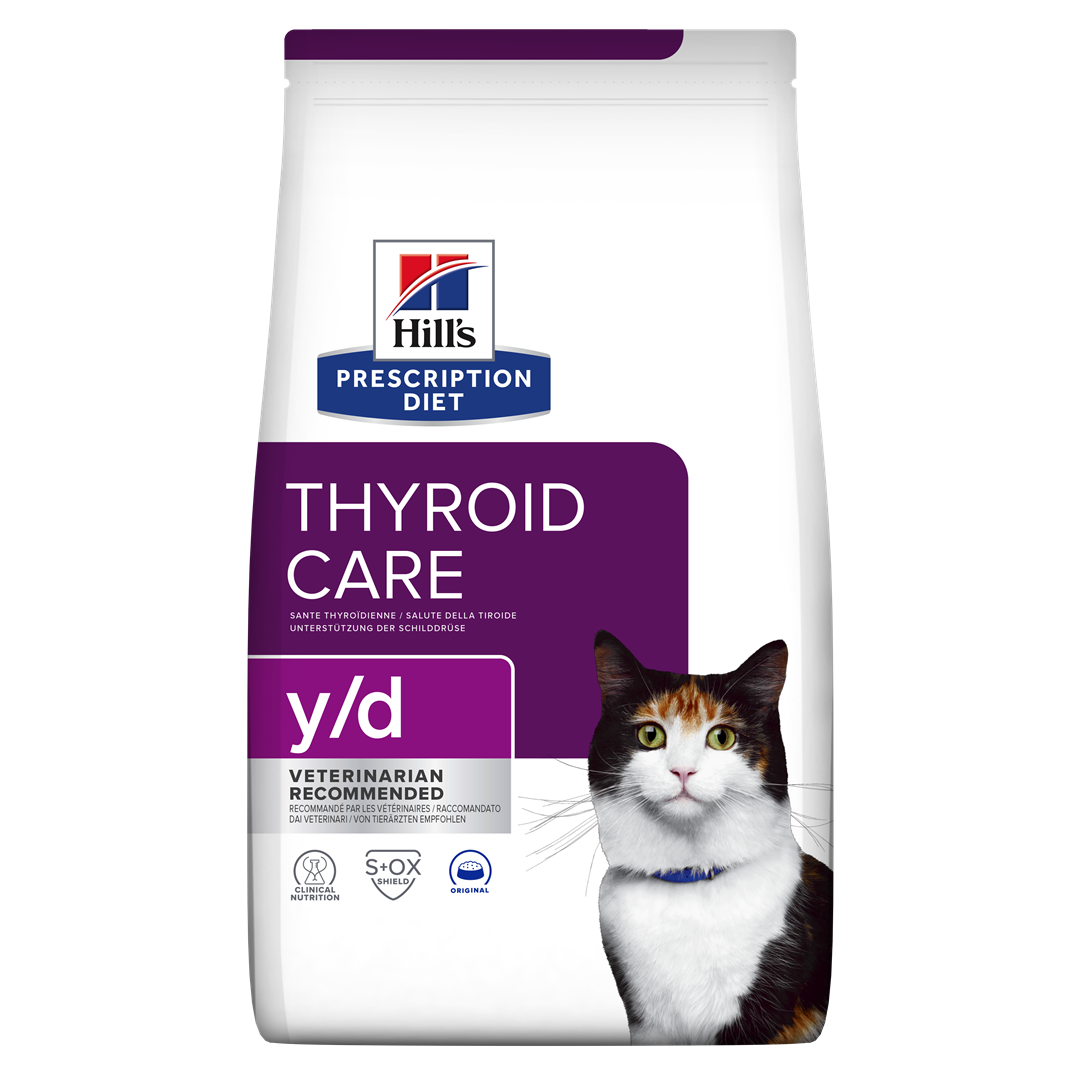 y/d | Hill's Prescription Diet בלוטת התריס לחתול, 3 ק"ג