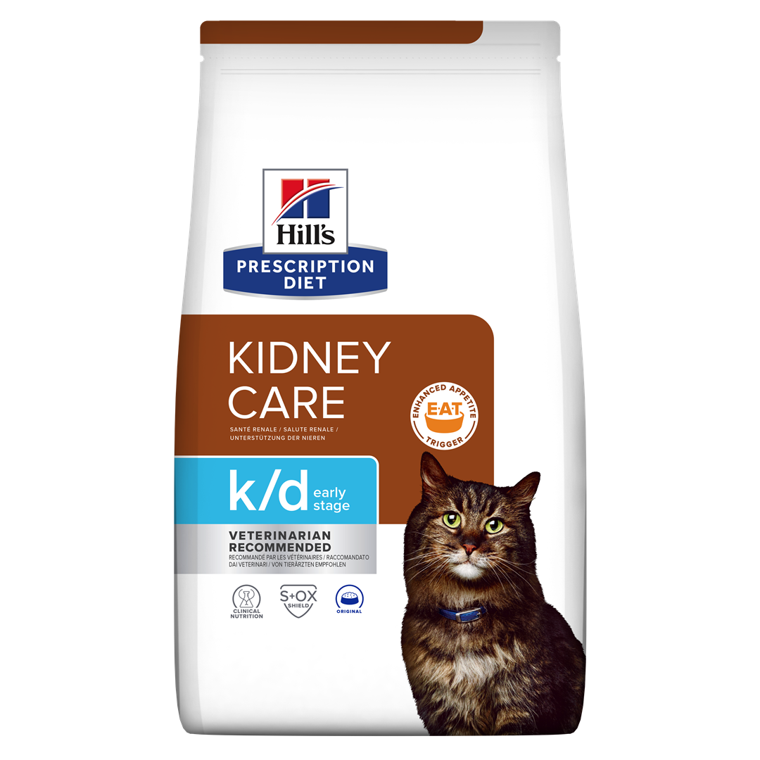 k/d Early Stage | Hill's Prescription Diet קידני קייר לחתול, 3 ק"ג