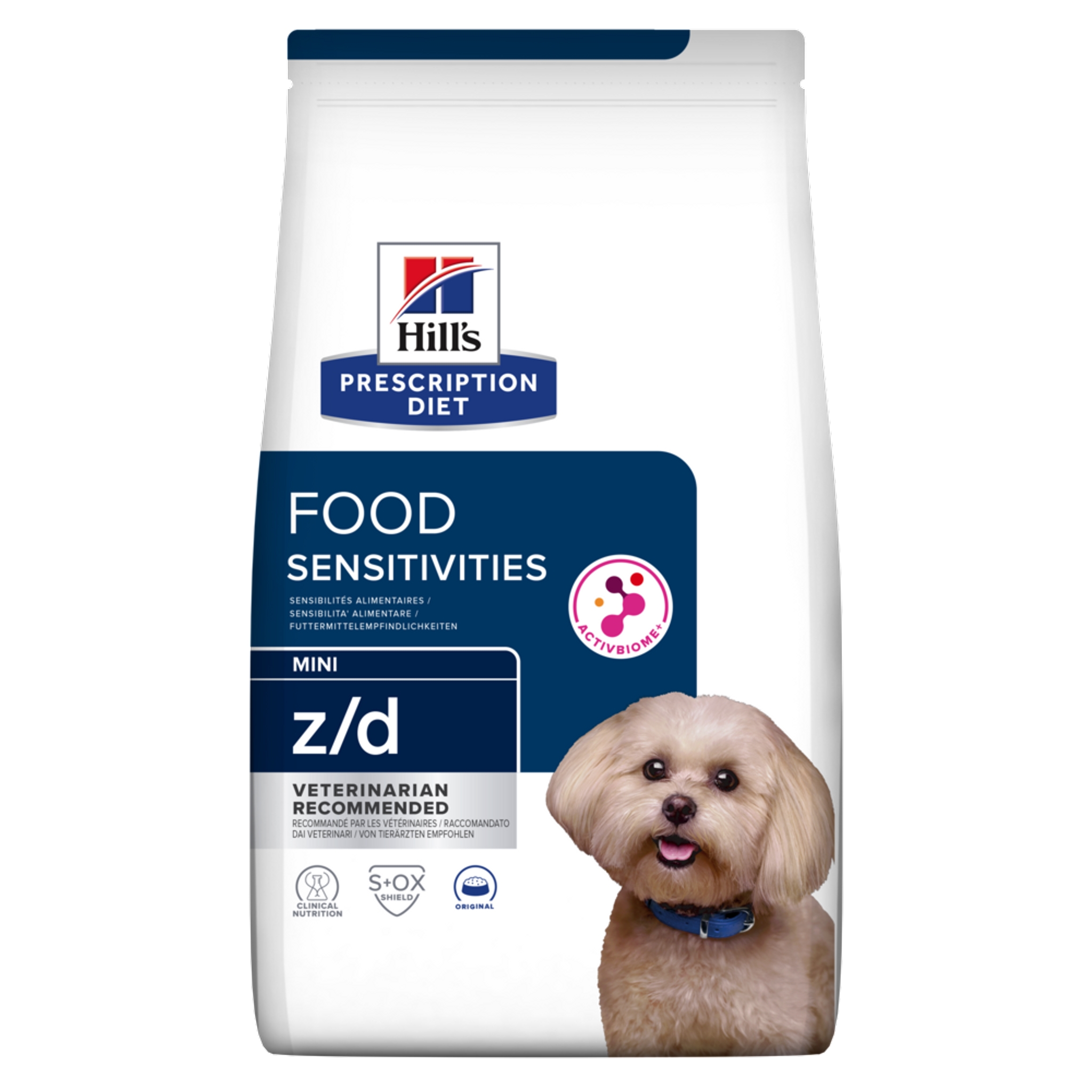 z/d | Hill's Prescription Diet רגישות למזון לכלב גזע קטן, 1 ק"ג