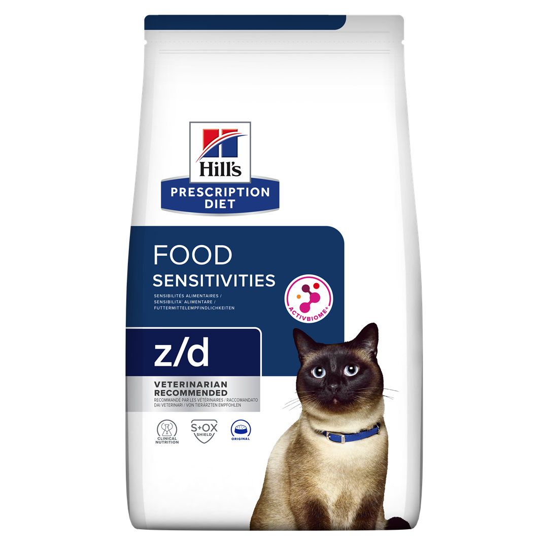 z/d | Hill's Prescription Diet  רגישות למזון לחתול, 3 ק"ג