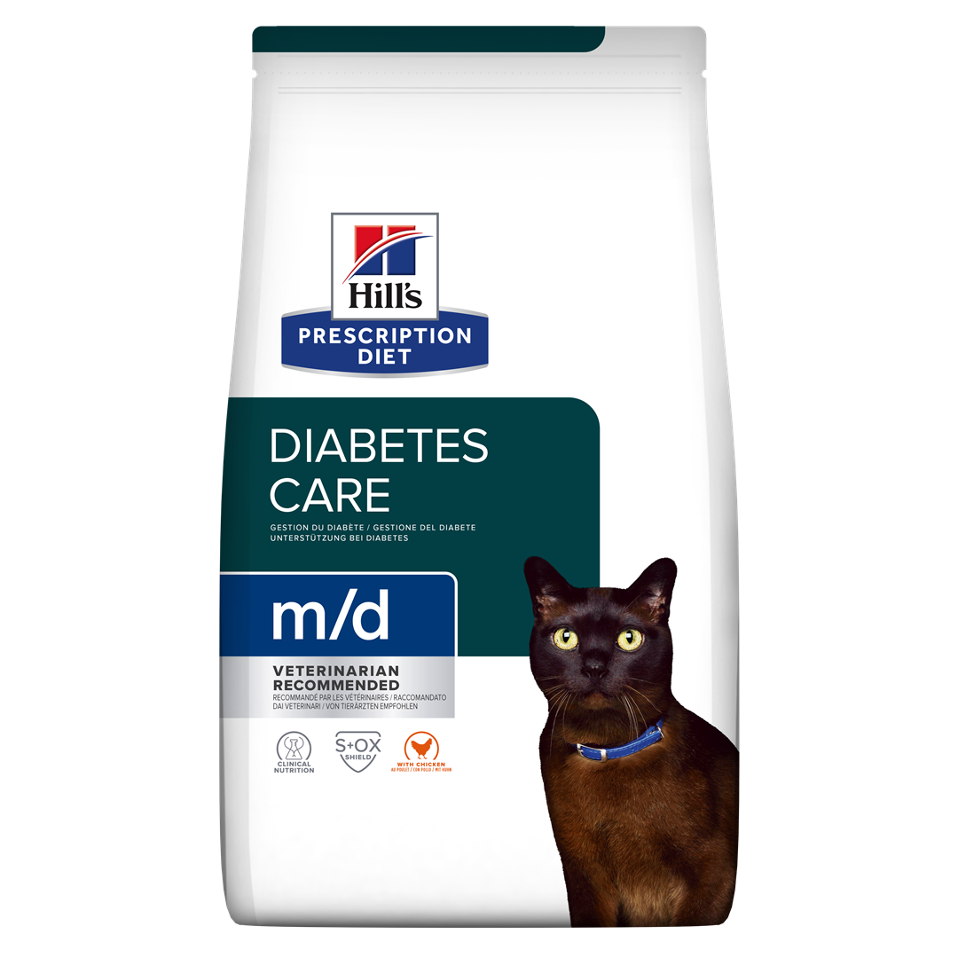 m/d | Hill's Prescription Diet דיאביטיס קייר לחתול, 3 ק"ג (עם עוף)
