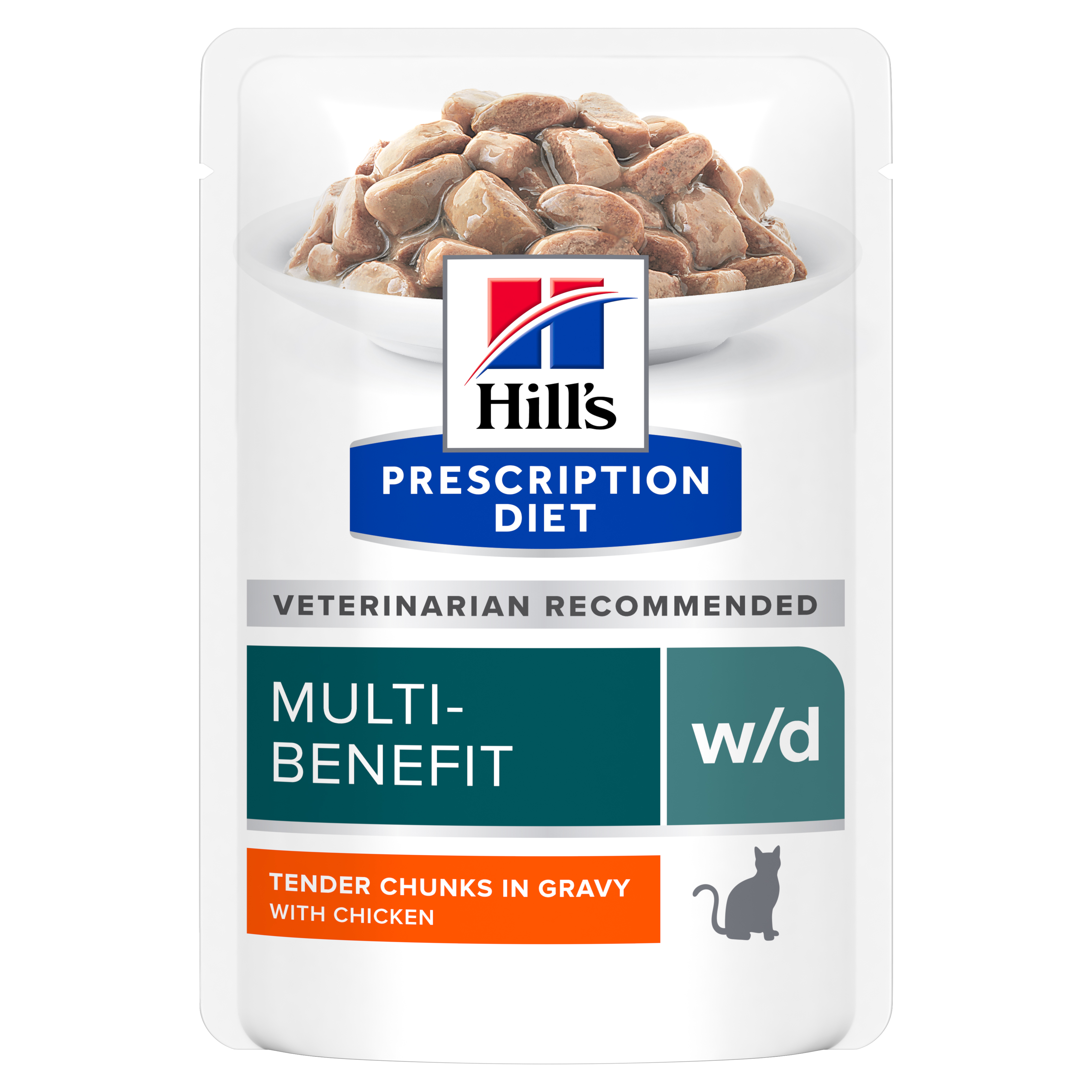 פאוצ' מזון w/d | Hill's Prescription Diet לחתול בוגר, 85 גר' (12 יח')