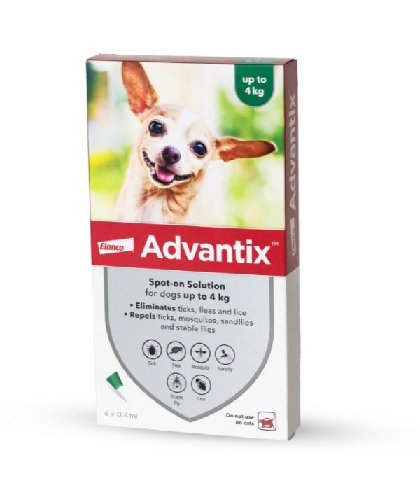 אדוונטיקס לכלבים במשקל עד 4 ק"ג