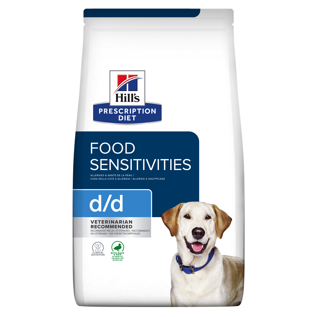 d/d | Hill's Prescription Diet רגישות למזון לכלב, 4 ק"ג (עם ברווז ואורז)
