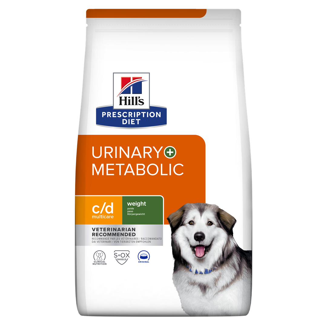 c/d | Hill's Prescription Diet מולטיקייר יורינרי + מטבוליק לכלב, 1.5 ק"ג