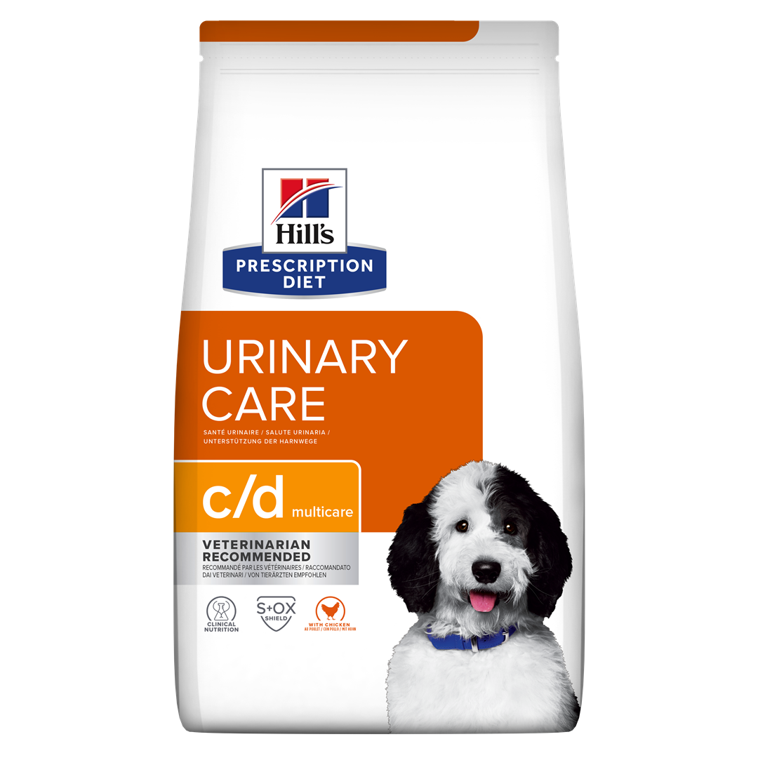 c/d | Hill's Prescription Diet מולטיקייר לכלב, 12 ק"ג (עם עוף)