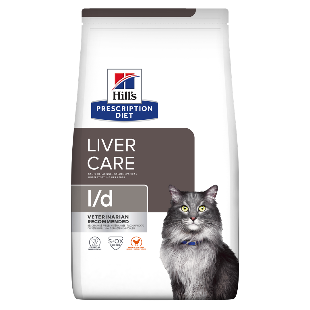 l/d | Hill's Prescription Diet ליוור קייר לחתול, 1.5 ק"ג (עם עוף)