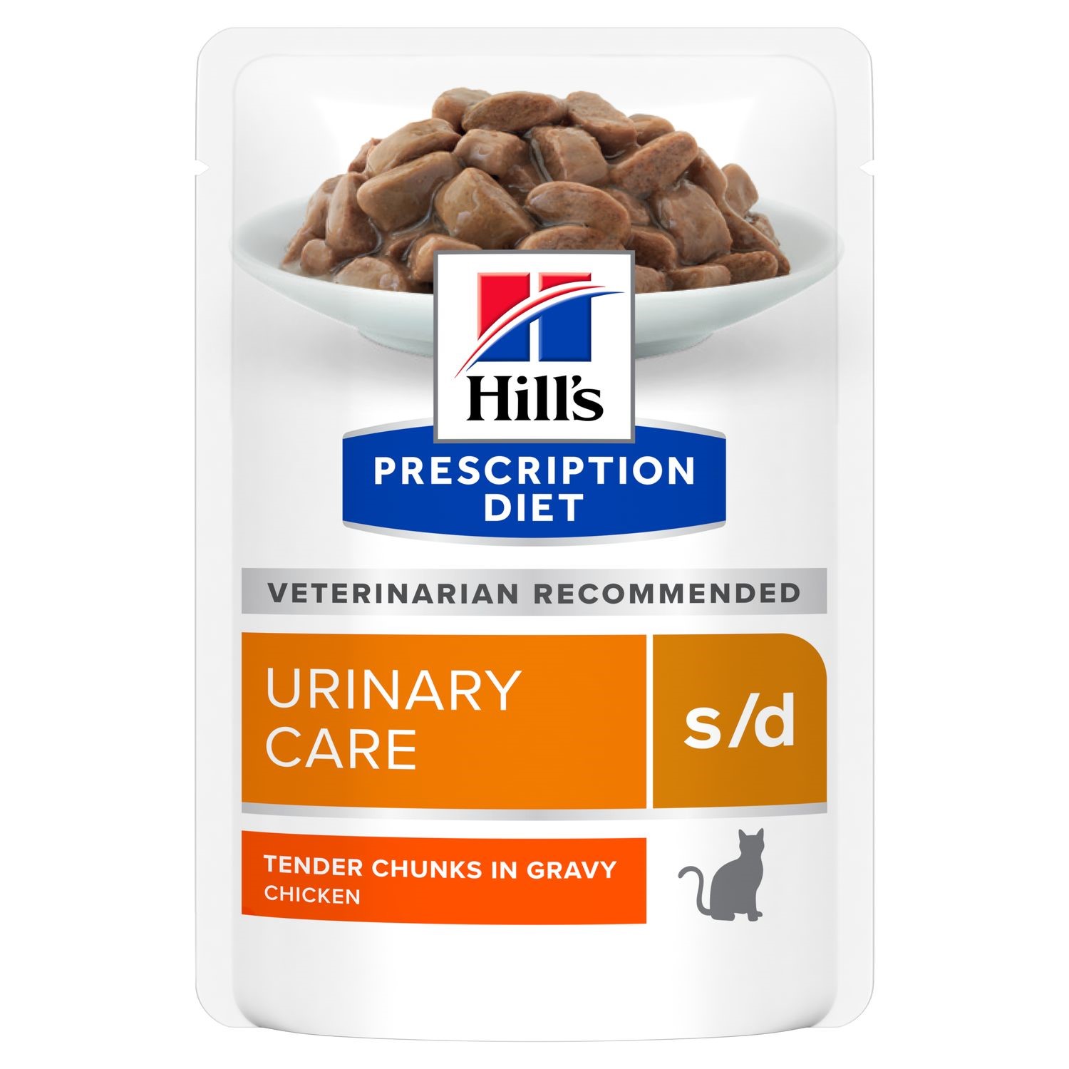 פאוצ' מזון s/d | Hill's Prescription Diet לחתול בוגר, 85 גר' (12 יח')