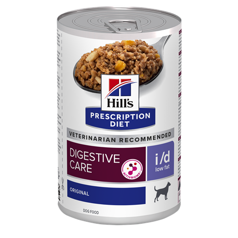 i/d Low Fat | Hill's Prescription Diet דייג'סטיב קייר+ActivBiome כלב 360 גר(עוף)