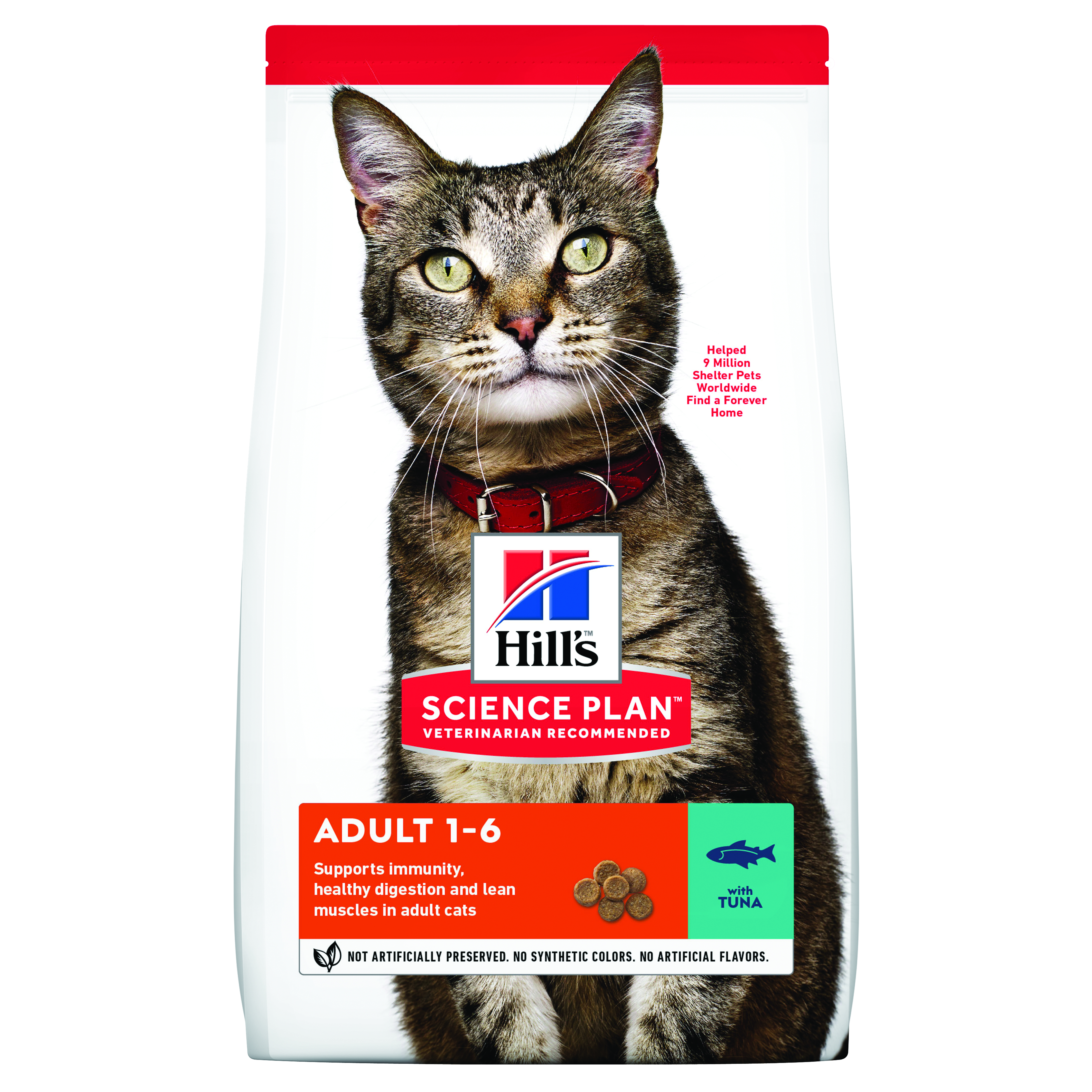 Hill's Science Plan לחתול בוגר (עם טונה), 10 ק"ג
