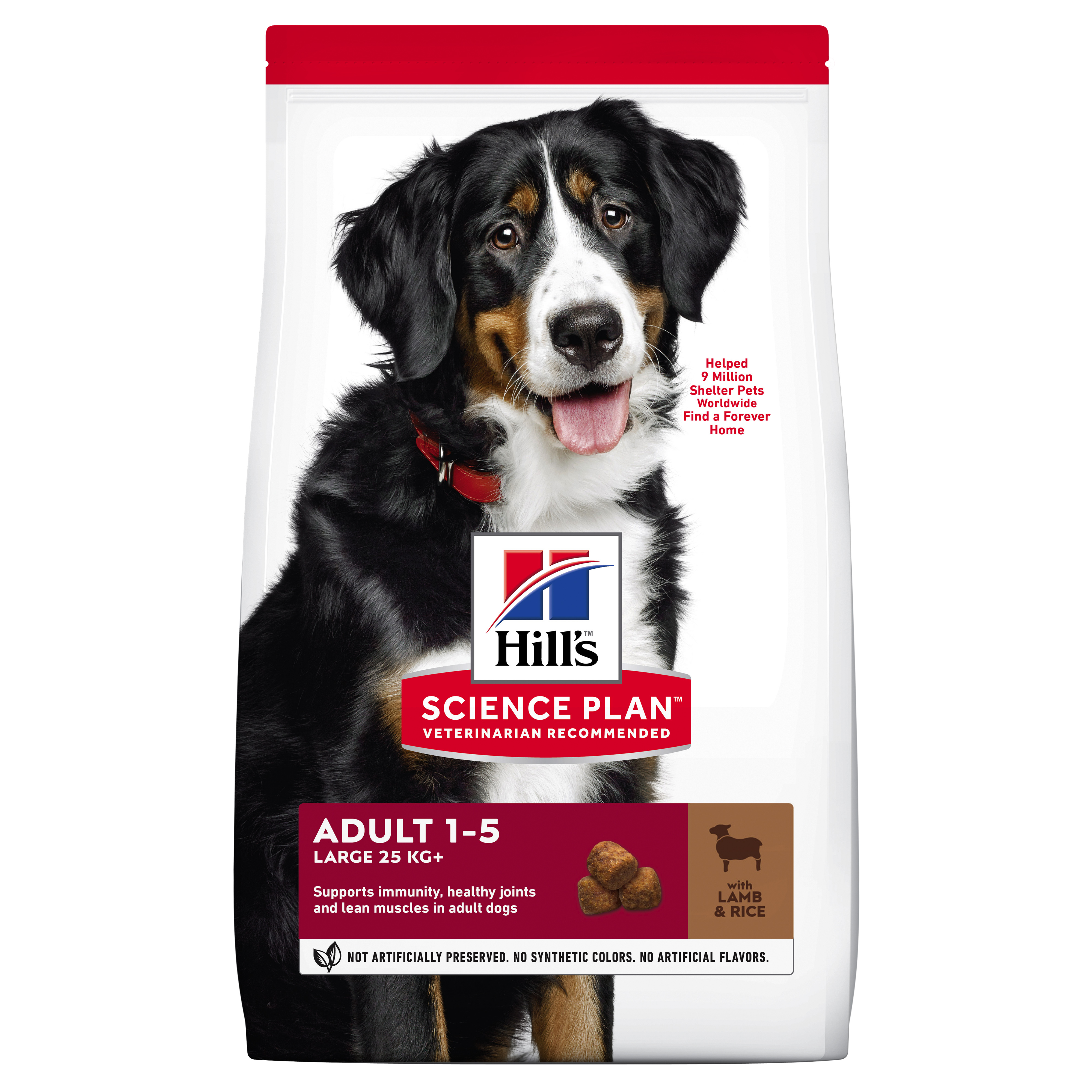 Hill's Science Plan לכלב בוגר מגזע גדול (עם כבש ואורז), 14 ק"ג