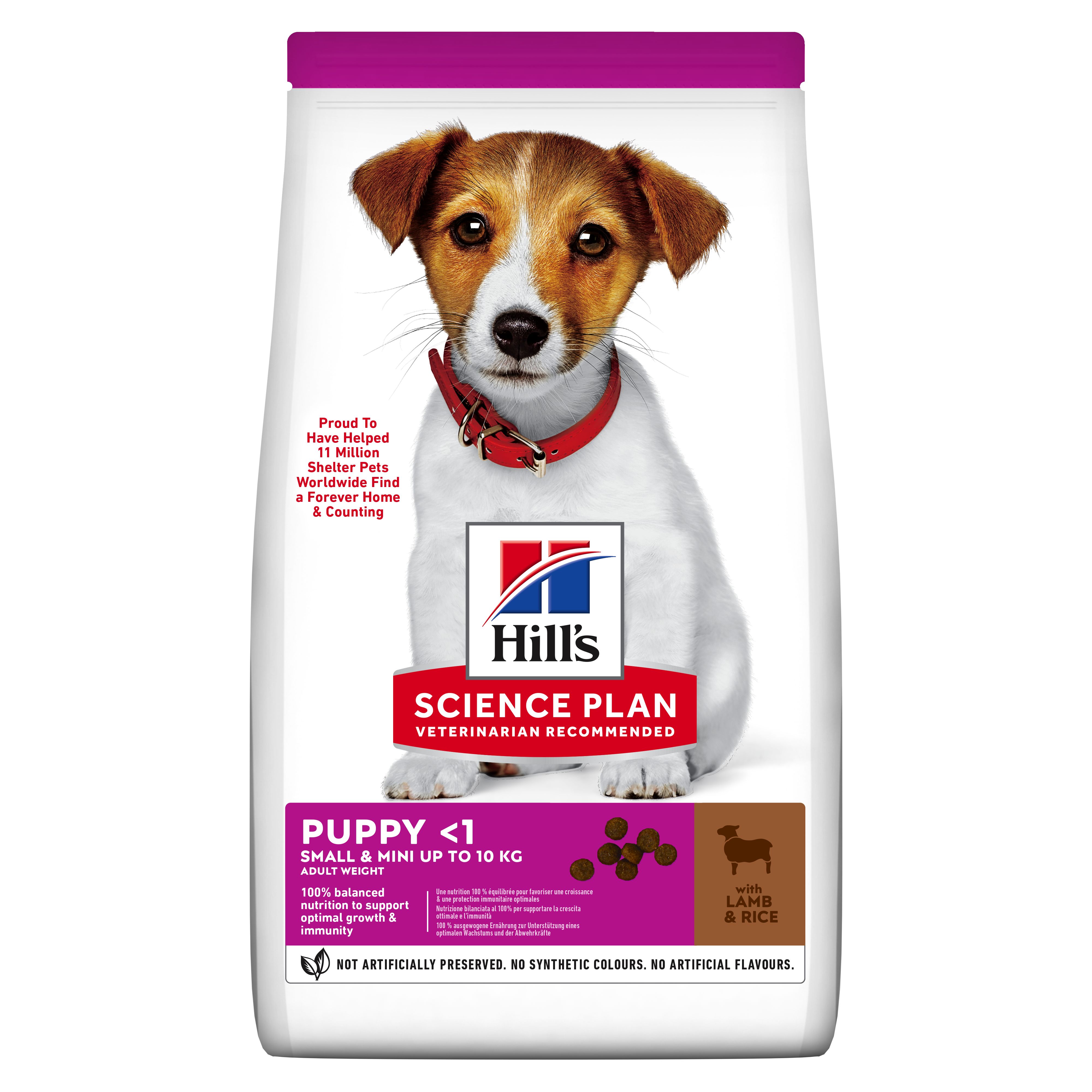 Hill's Science Plan לגור כלב מגזע קטן (עם כבש ואורז), 3 ק"ג