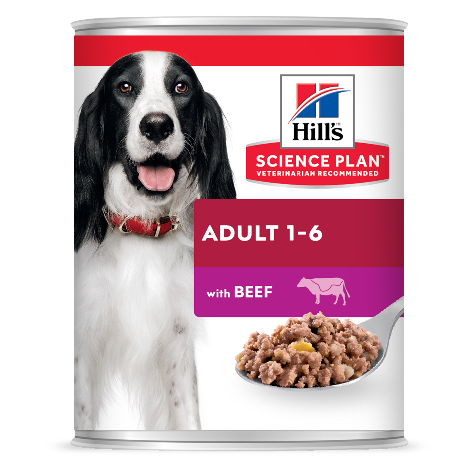 שימורי Hill's Science Plan לכלב בוגר (עם בקר), 370 גרם