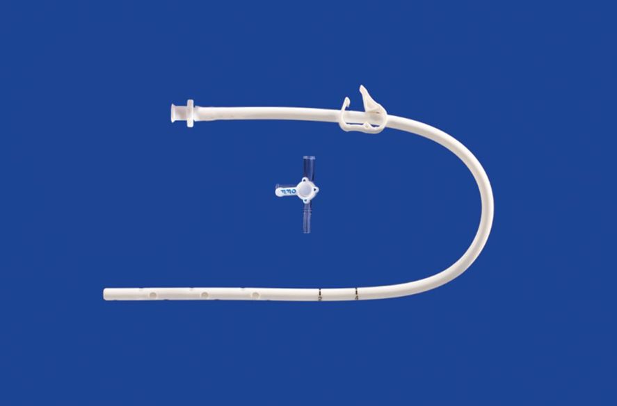 MILA צינור חזה מסיליקון -  15in) 14Fr x 38cm)