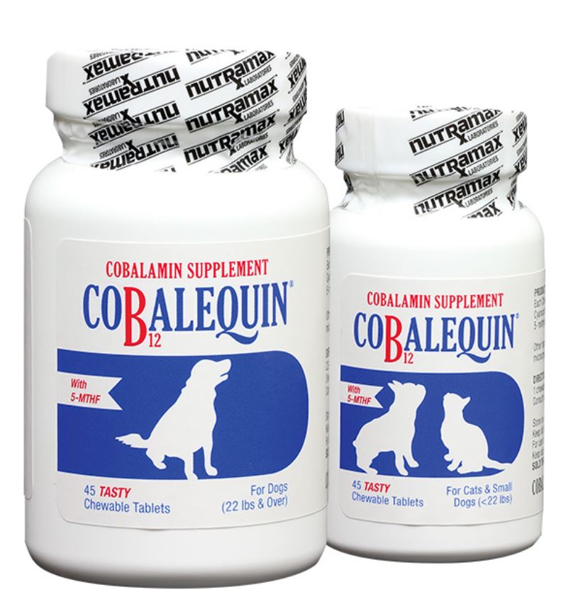 תוסף ויטמין COBALEQUIN Nutramax טבליות לכלב קטן , 45יח