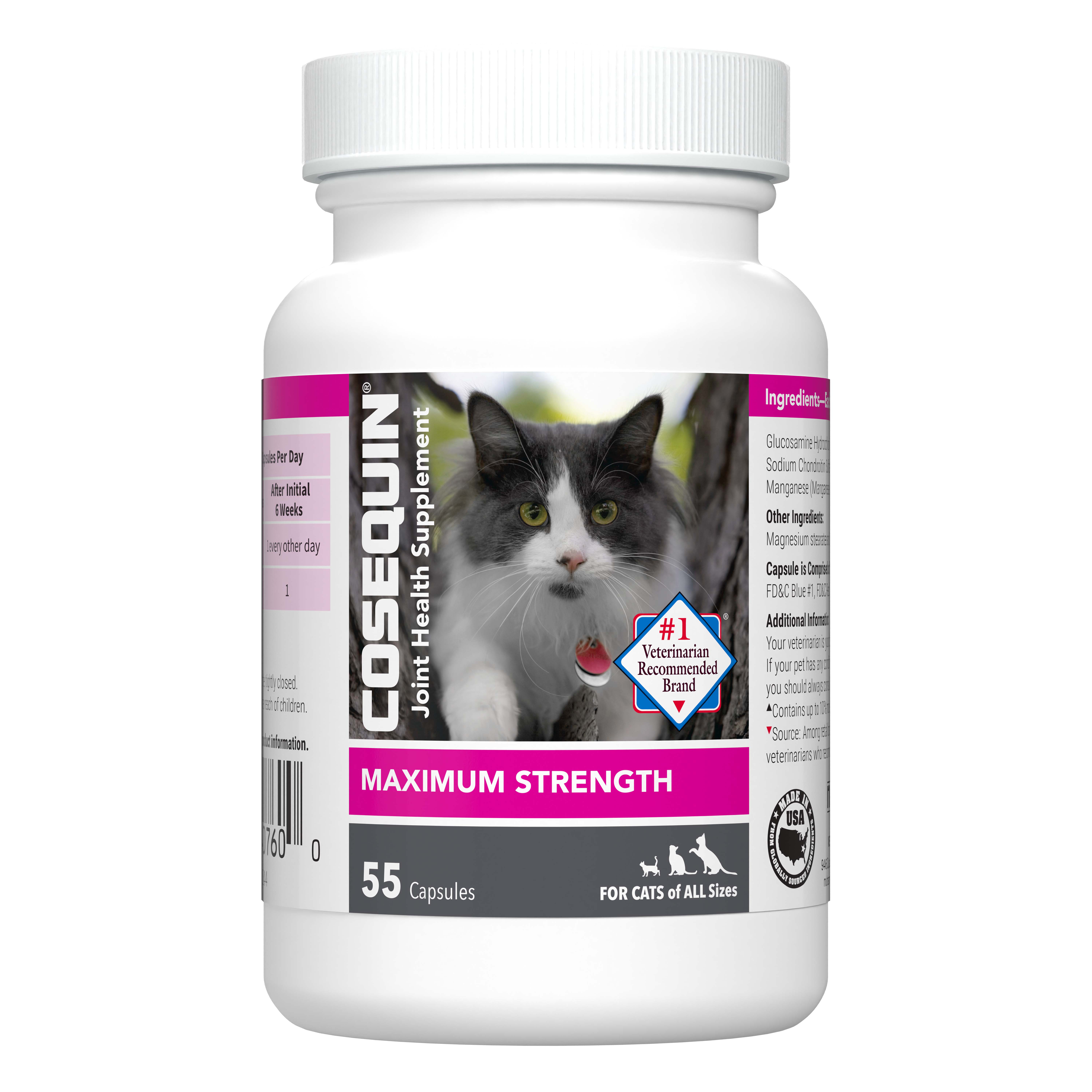 תוסף מפרקים  Cosequin Nutramax קפסולות לחתול, 55יח