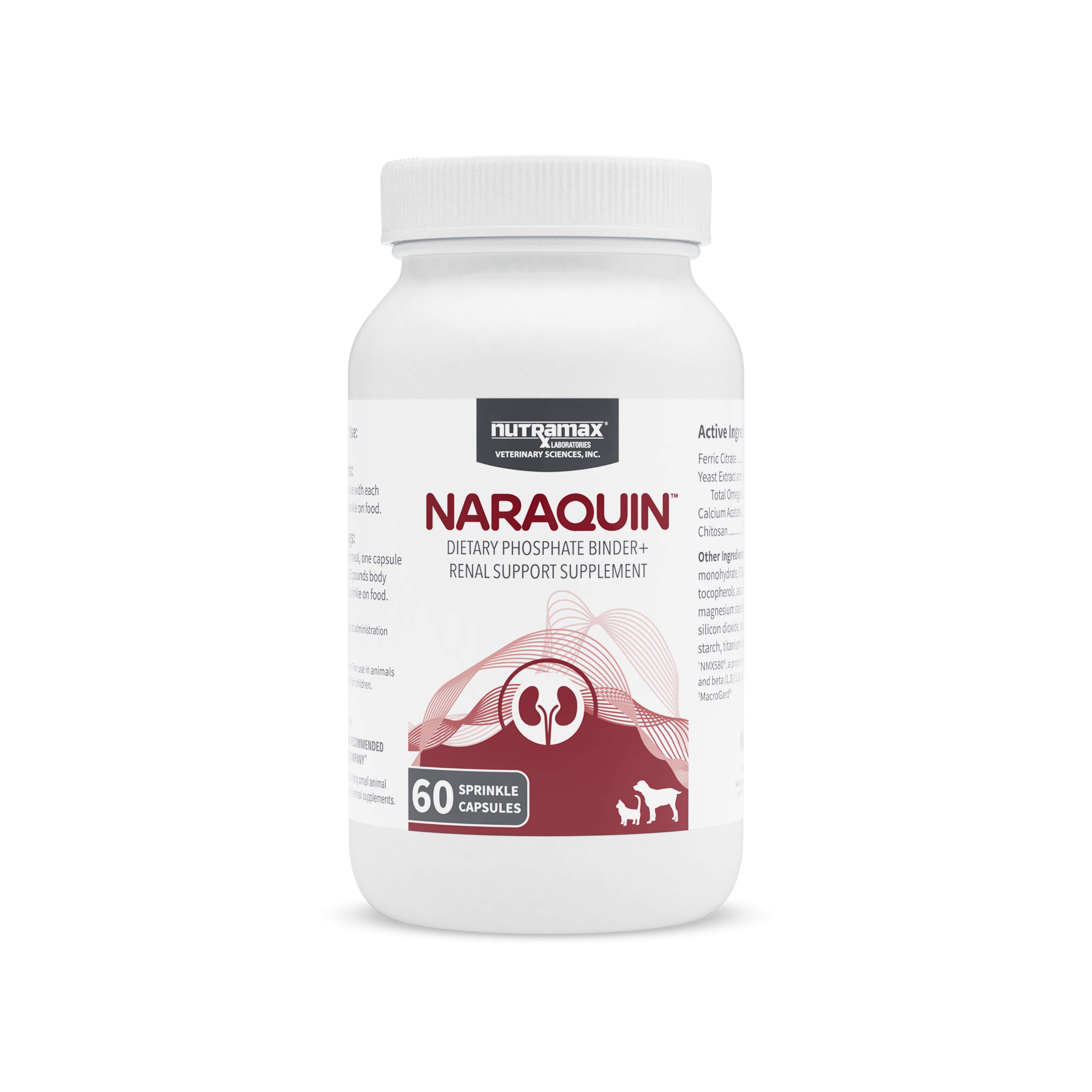 תוסף תמיכה בכיליה נארקווין Nutramax קפסולות לפיזור (60 קפסולות)