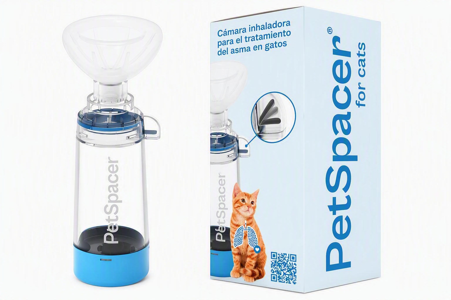 מסיכת אינהלציה פט-ספייסר לחתול וכלב קטן