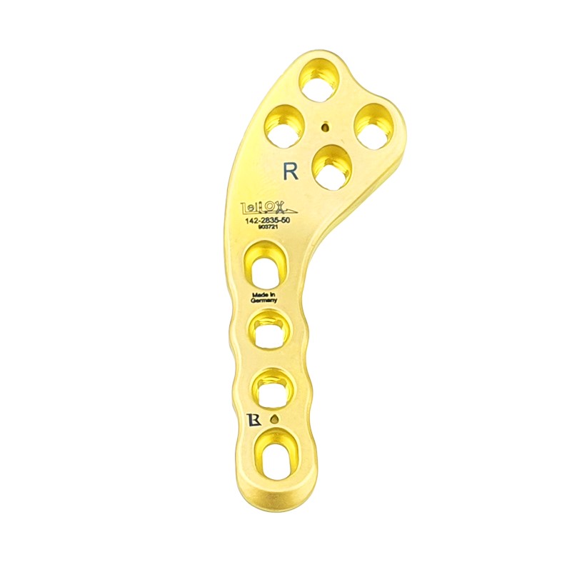 פלטת Leilox TPLO Swing 3.5, באורך 74 מ"מ, טיטניום, רחבה, צד ימין