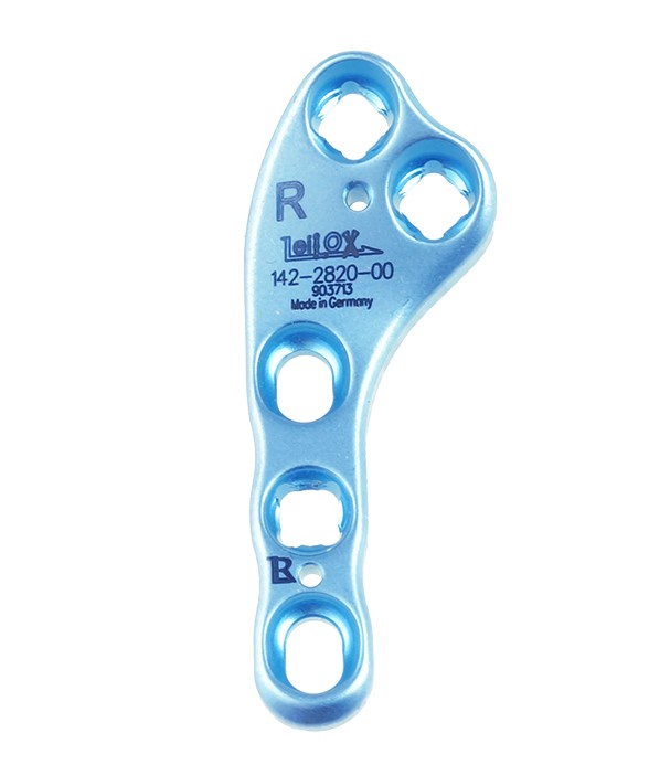 פלטת Leilox TPLO Swing 2.0, באורך 33 מ"מ, טיטניום, צד ימין
