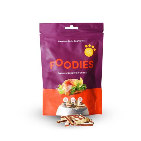 חטיף FOODIES סנדוויץ סלמון, 100 גרם