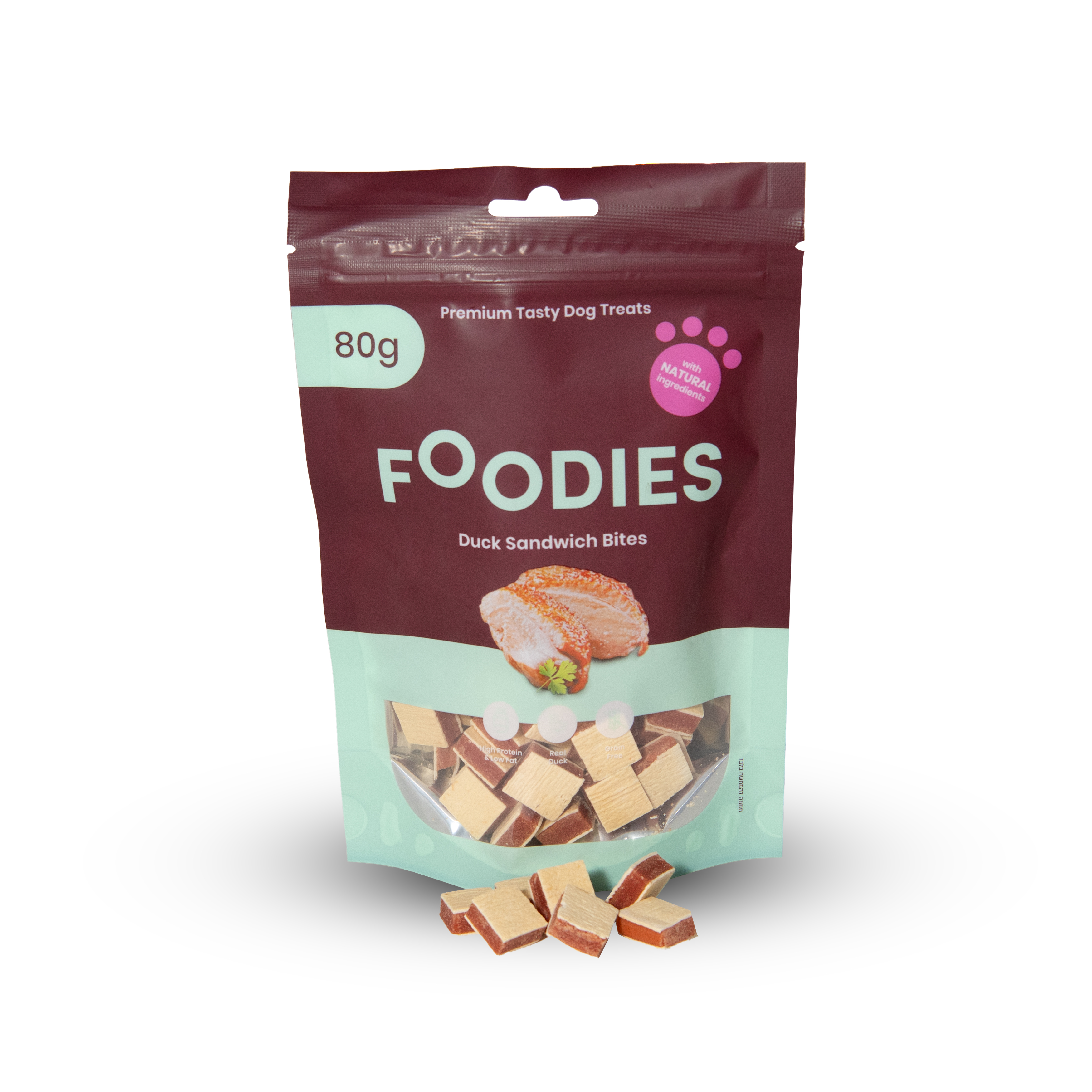חטיף FOODIES נגיסי סנדוויץ ברווז, 80 גרם
