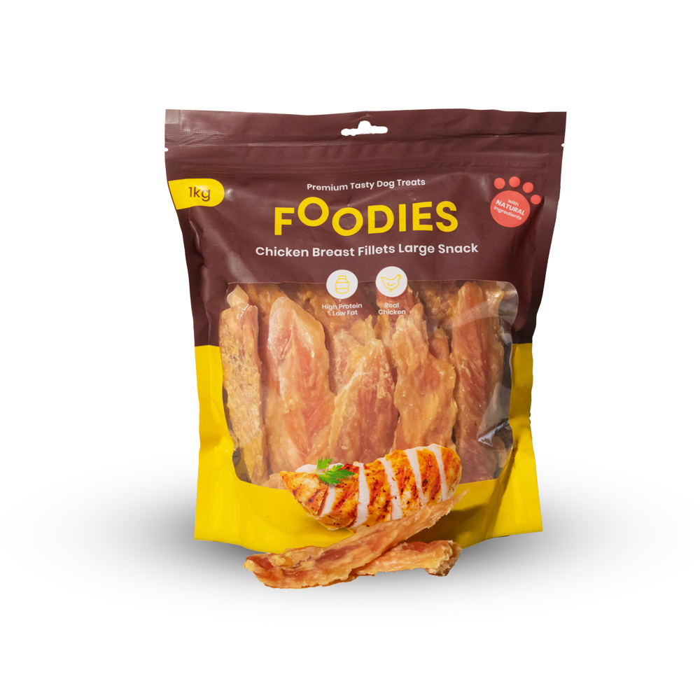 חטיף FOODIES פילה חזה עוף 1 ק"ג