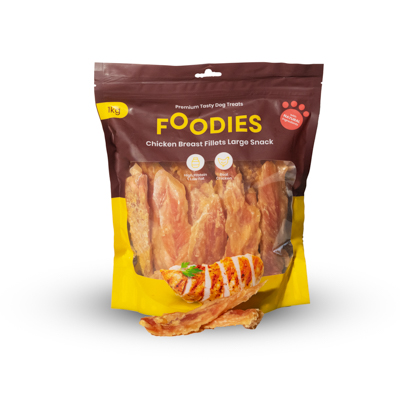 חטיף FOODIES פילה חזה עוף 1 ק"ג